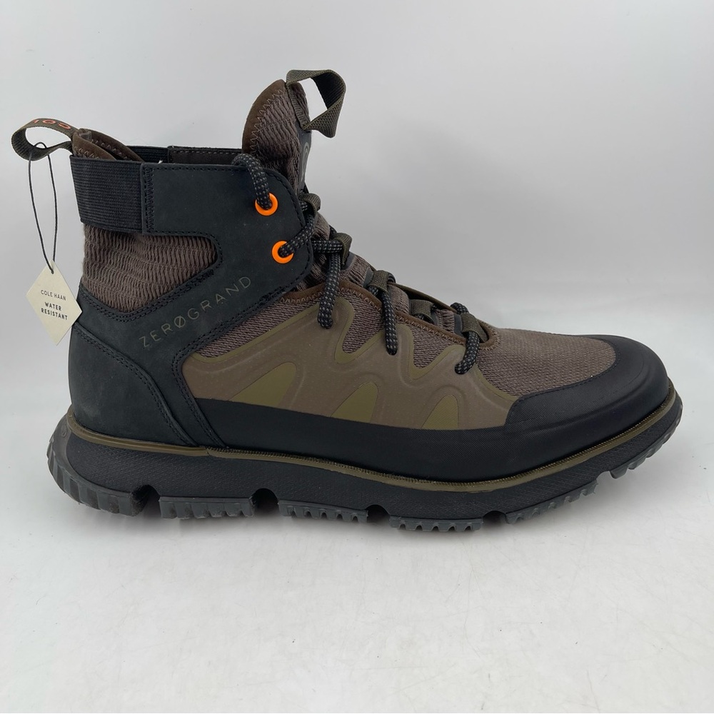 NIB Cole Haan Men Zero Grand 4.ZG City Trekker -Size 12- Olive Black Hiking Boot